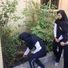 نهال‌کاری دانش آموزان در روز درختکاری
